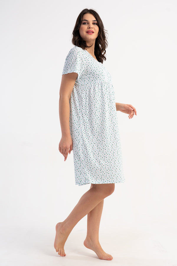 KADIN SUPREM KISA KOL KISA BOY MARAS GECELIK 161887 - Vienetta1.GrupFUSYA