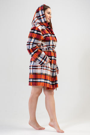 KADIN POLAR XXL KAPSONLU UZUN KOL KISA SABAHLIK 201005 - Vienetta1.GrupKAHVE