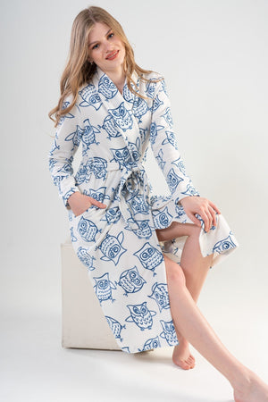 KADIN POLAR UZUN KOL UZUN SABAHLIK 201028 - Vienetta1.GrupBRIGHT WHITE