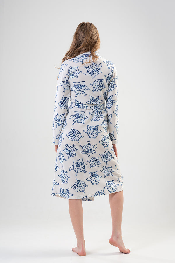 KADIN POLAR UZUN KOL UZUN SABAHLIK 201028 - Vienetta1.GrupBRIGHT WHITE