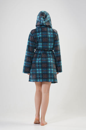 Woman Fleece Pine Dressing Gown