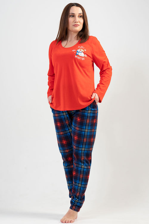 Woman Big Size Winter Pyjama Set