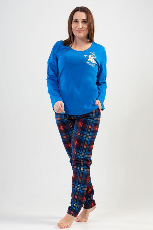 KADIN SUPREM XXL UZUN KOL PIJAMA TAKIM 201093 - Vienetta1.GrupSAX