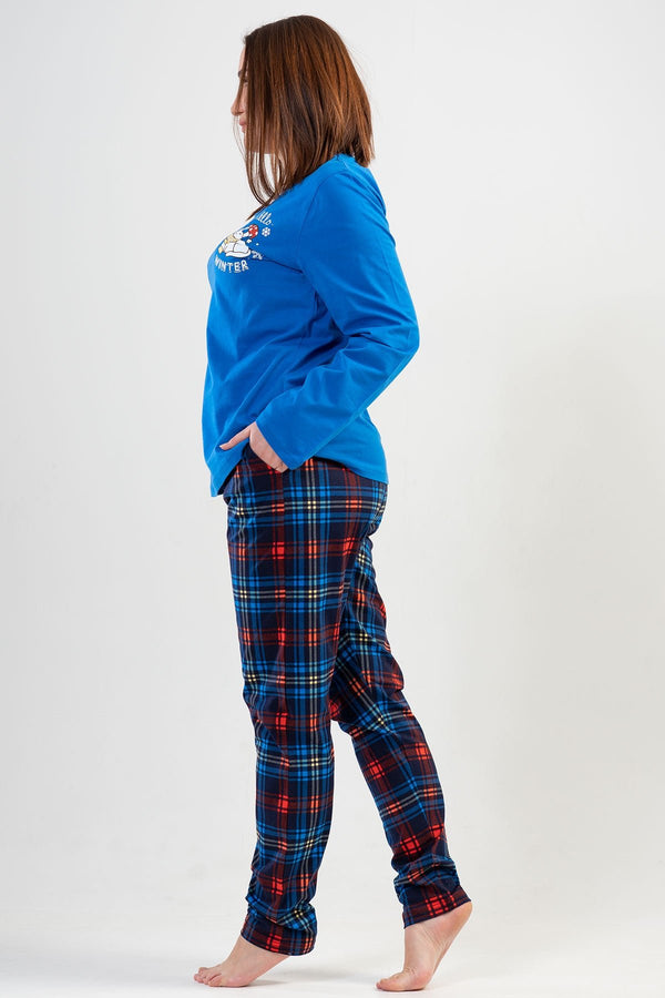 KADIN SUPREM XXL UZUN KOL PIJAMA TAKIM 201093 - Vienetta1.GrupSAX