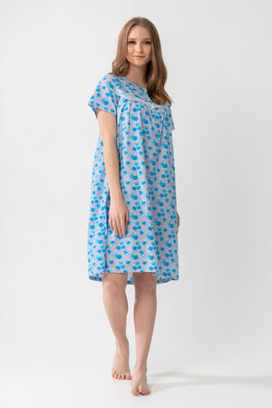 Woman Grandma Short Sleeve Nightgown