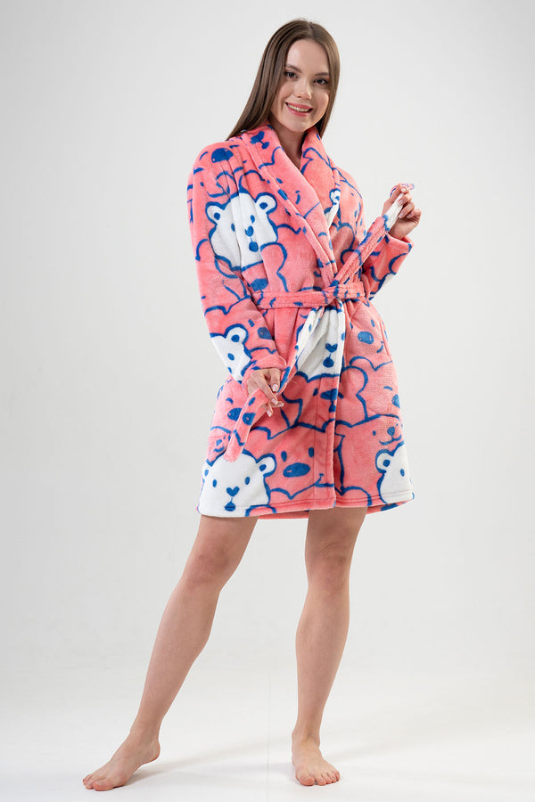 Woman Welsoft Pinky Dressing Gown