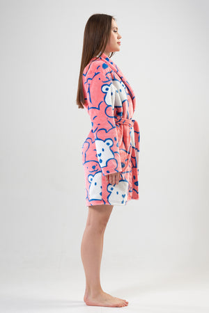Woman Welsoft Pinky Dressing Gown