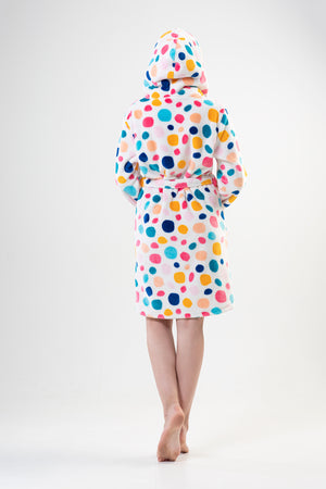 Woman Colorly Dressing Gown