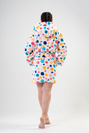 Woman Big Size Colorly Dressing Gown