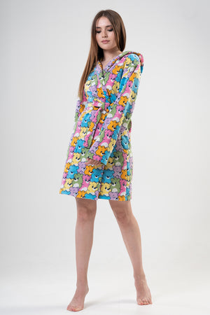 Woman Chesty Dressing Gown