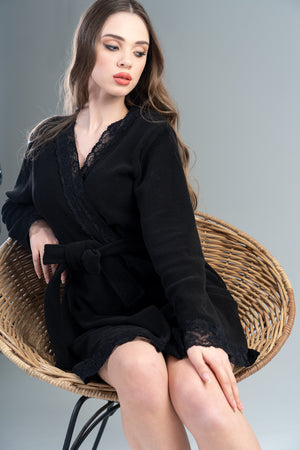 KADIN POLAR UZUN KOL SABAHLIK 203045 - Vienetta1.GrupSIYAH