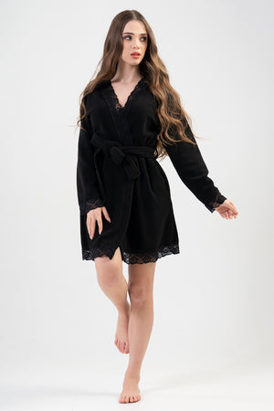 KADIN POLAR UZUN KOL SABAHLIK 203045 - Vienetta1.GrupSIYAH