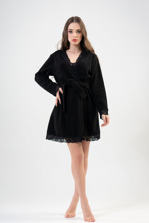 KADIN POLAR UZUN KOL SABAHLIK 203045 - Vienetta1.GrupSIYAH