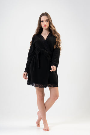 KADIN POLAR UZUN KOL SABAHLIK 203045 - Vienetta1.GrupSIYAH