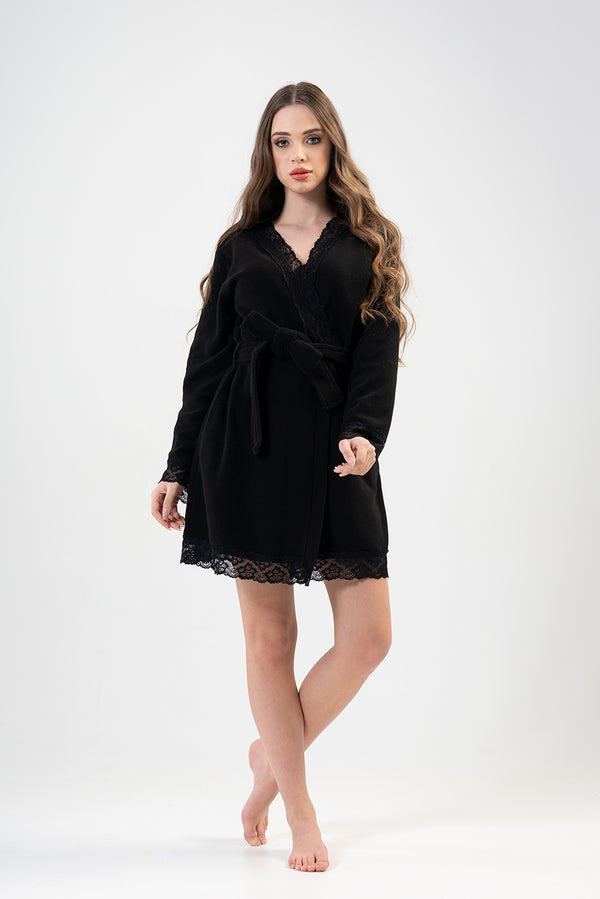 KADIN POLAR UZUN KOL SABAHLIK 203045 - Vienetta1.GrupSIYAH