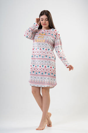 KADIN SUPREM UZUN KOL TUNIK 203099 - Vienetta1.GrupKREM