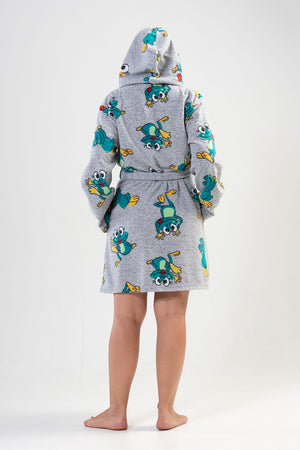 Woman Big Size Frogy Dressing Gown
