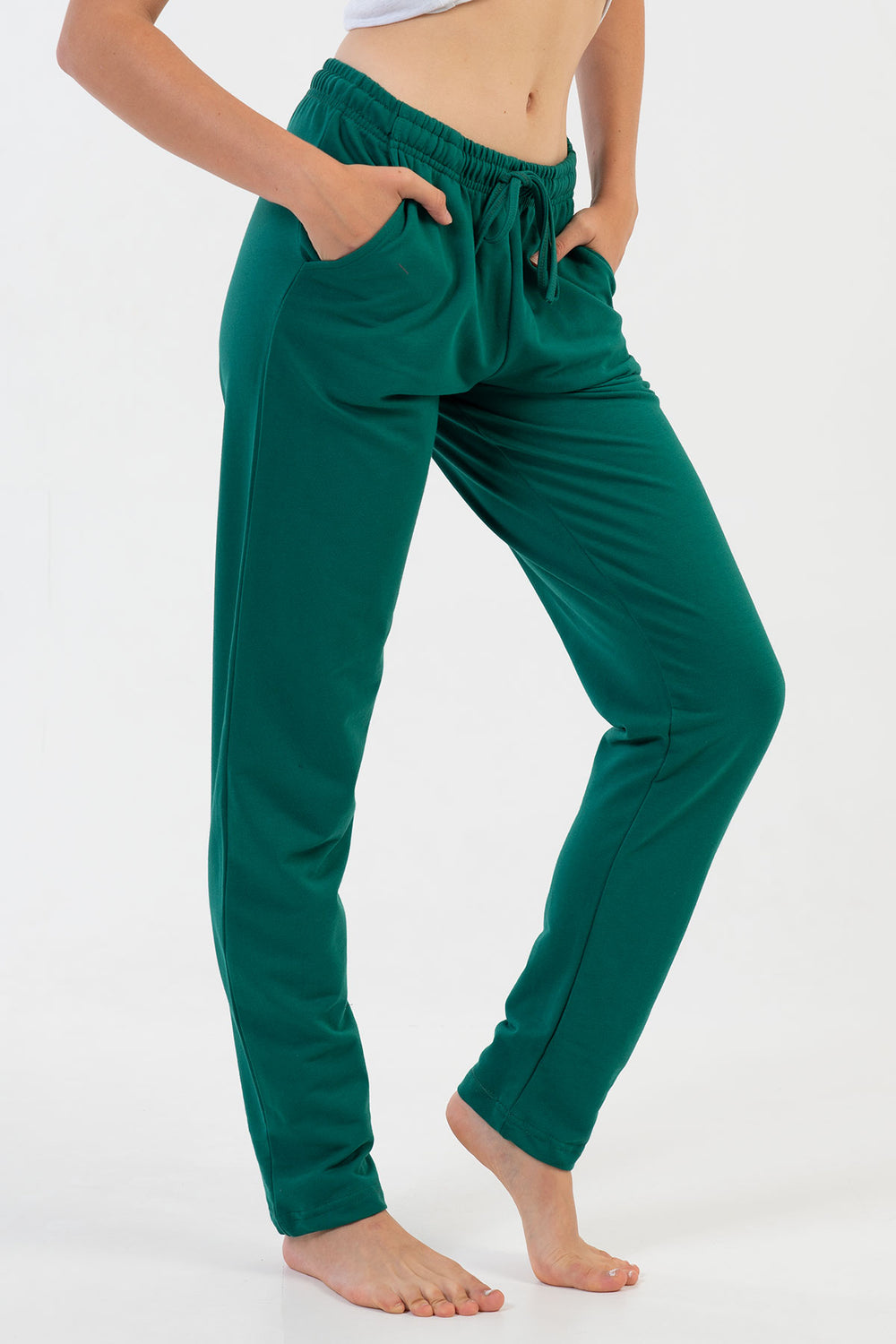 KADIN 2IPLIK CEPLI TEK ALT PIJAMA 204027 - Vienetta1.GrupMIX