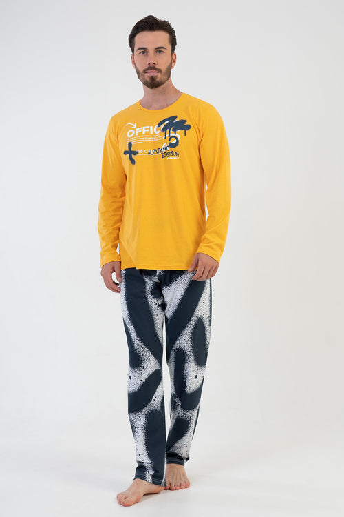ERKEK SUPREM UZUN KOL PIJAMA TAKIM 206029