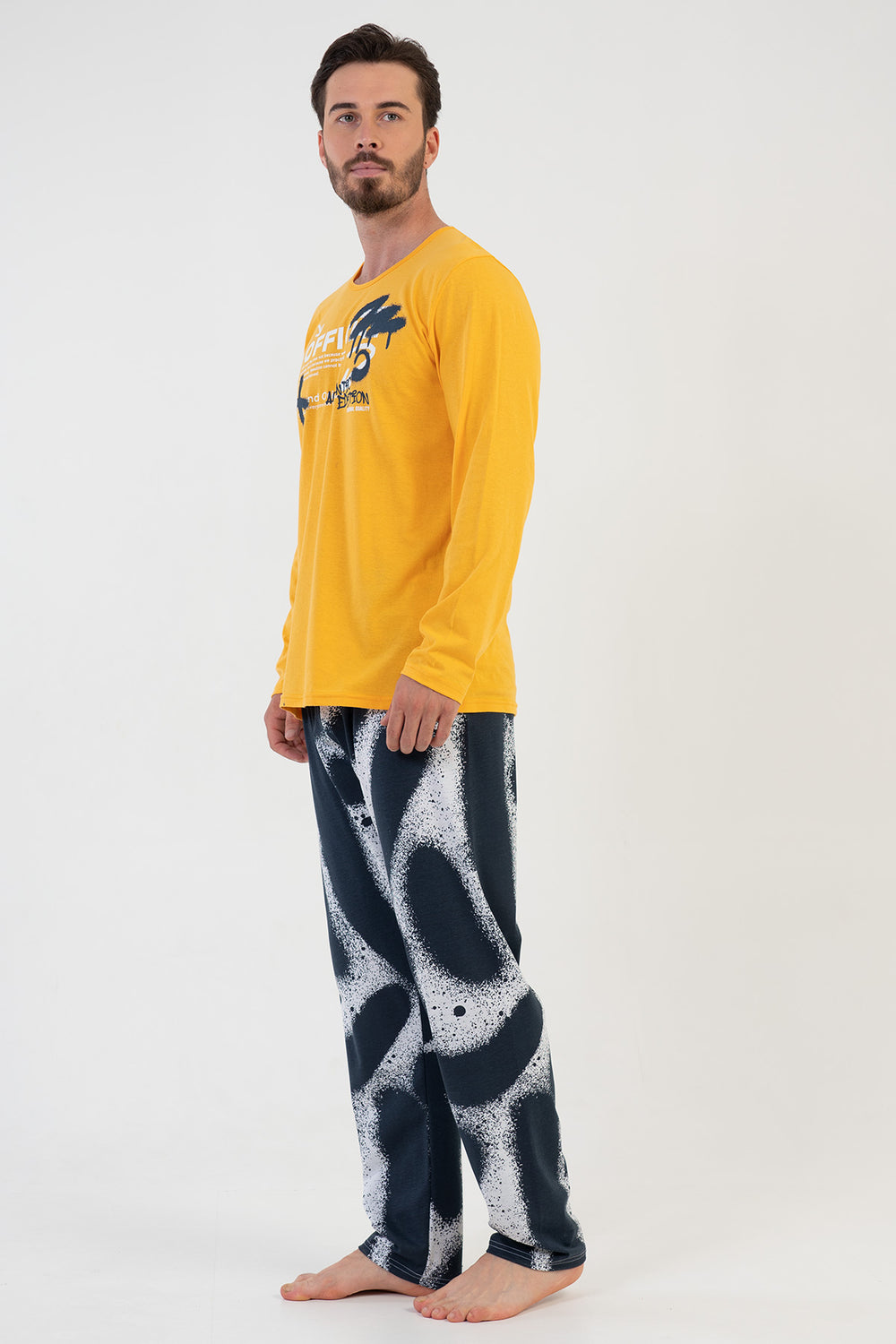 ERKEK SUPREM UZUN KOL PIJAMA TAKIM 206029