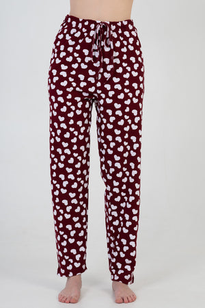 Woman Bordeaux Pyjama Separate