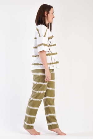 KADIN P.SUPREM XXL V YAKA DUSUK OMUZLU KISA KOL PIJAMA TAKIM - Vienetta1.GrupBEYAZ 11419 - 4