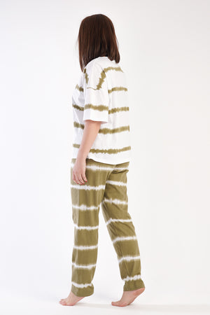 KADIN P.SUPREM XXL V YAKA DUSUK OMUZLU KISA KOL PIJAMA TAKIM - Vienetta1.GrupBEYAZ 11419 - 4