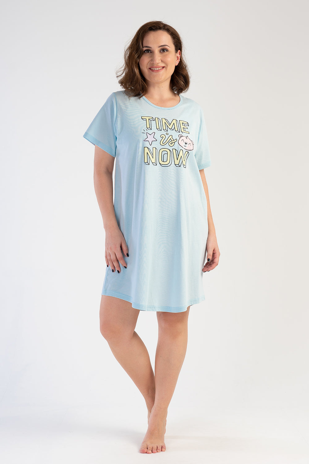 KADIN XXL KISA KOL TUNIK 212192 - Vienetta1.Grup13 - 4200TCX