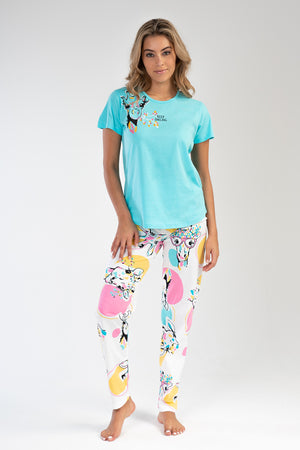 KADIN SUPREM KISA KOL PIJAMA TAKIM 212333