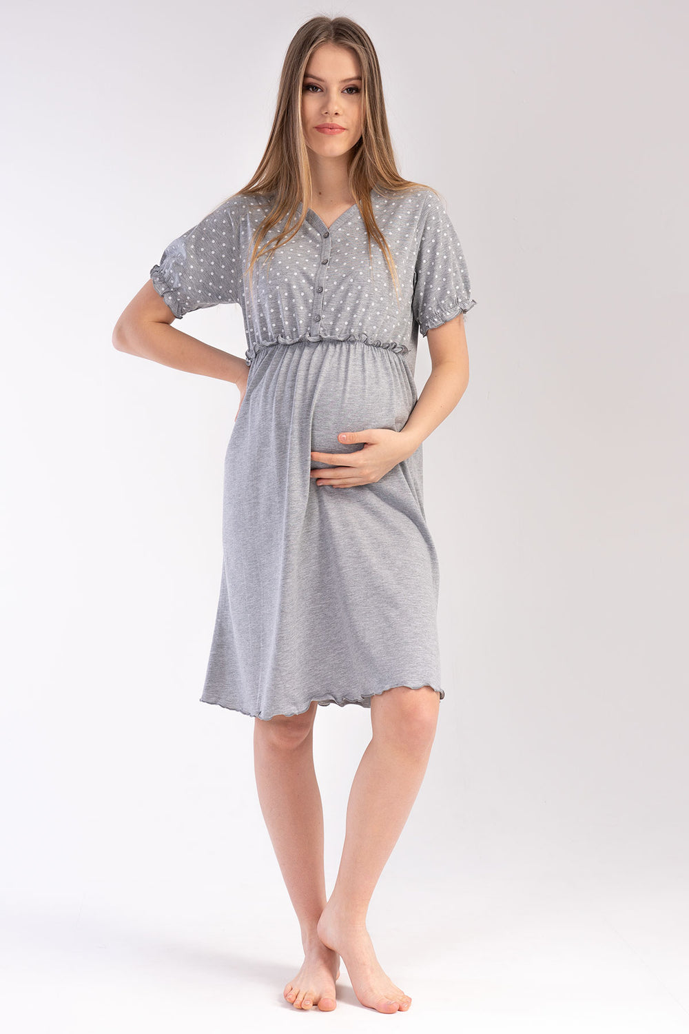 KADIN P.SUPREM KISA KOL HAMILE TUNIK