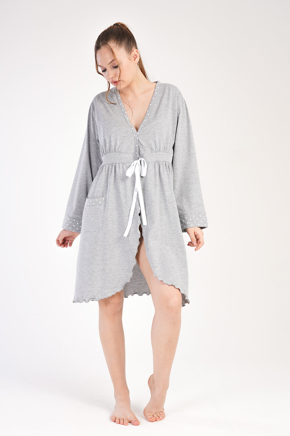 KADIN HAMILE SUPREM UZUN KOL SABAHLIK 212369 - Vienetta1.GrupG2 MELANJ