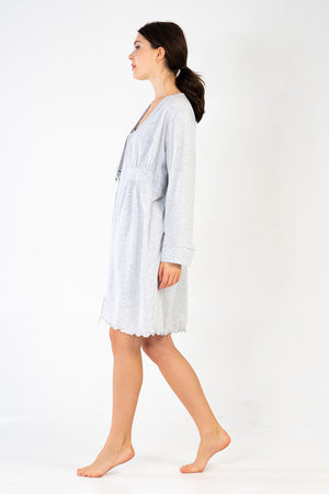 KADIN HAMILE SUPREM UZUN KOL SABAHLIK 212369 - Vienetta1.GrupG2 MELANJ