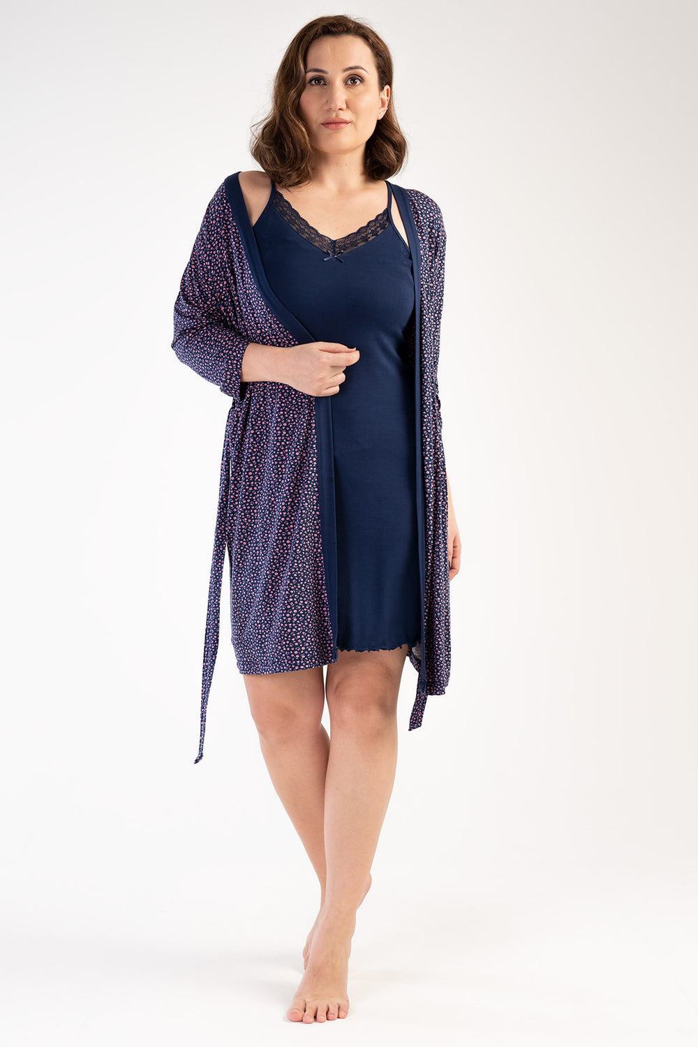 Woman Big Size Melody Dressing Gown Set