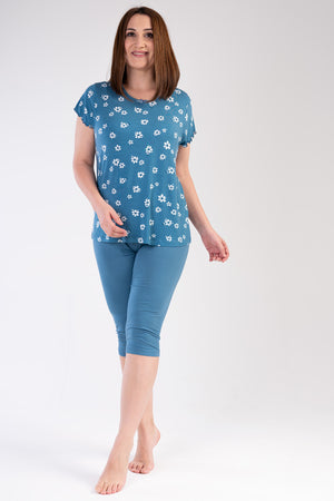 KADIN VISCON XXL KISA KOL KAPRI TAKIM 212388 - Vienetta1.Grup18 - 4025TCX