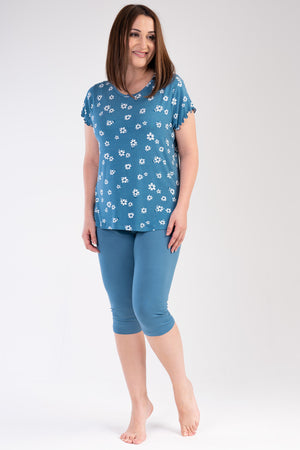 KADIN VISCON XXL KISA KOL KAPRI TAKIM 212388 - Vienetta1.Grup18 - 4025TCX