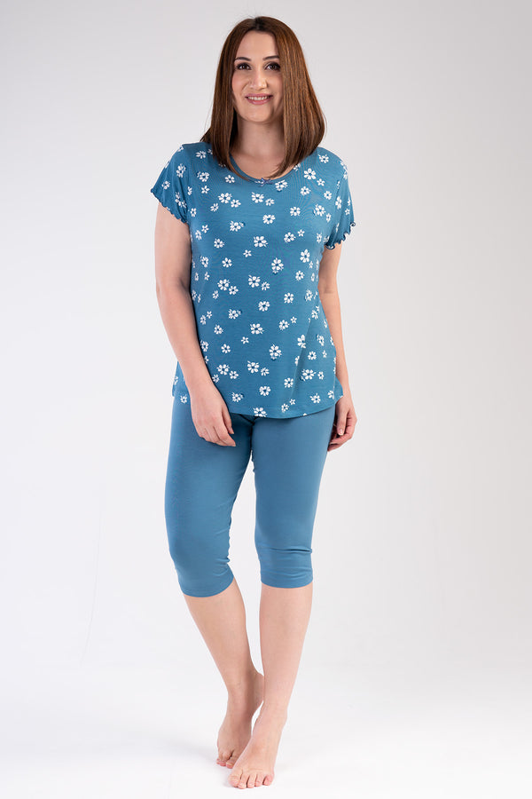 KADIN VISCON XXL KISA KOL KAPRI TAKIM 212388 - Vienetta1.Grup18 - 4025TCX