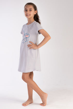 Kids' Girl Big Age Gray Tunic