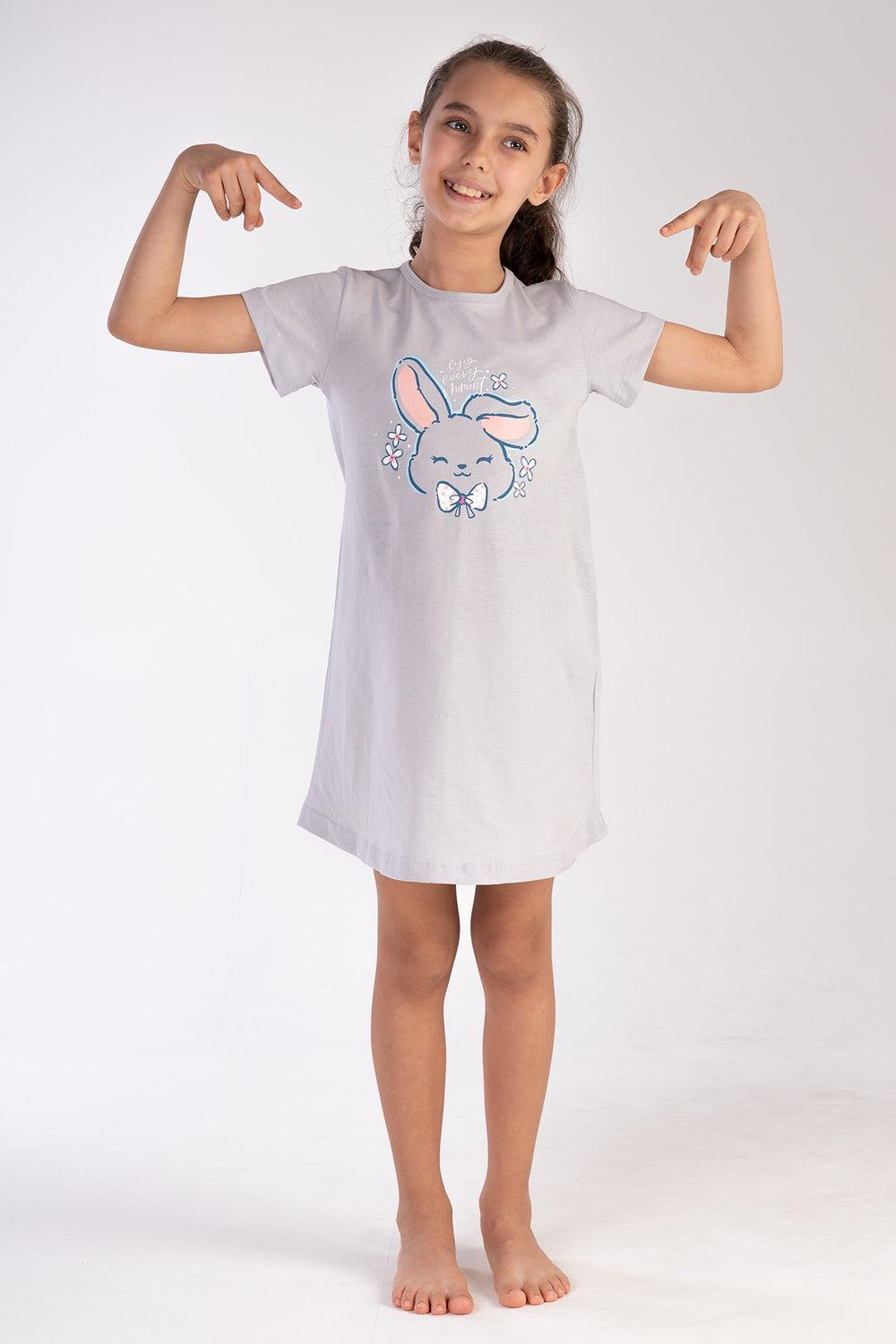 Kids' Girl Big Age Gray Tunic