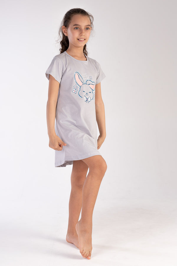 Kids' Girl Big Age Gray Tunic