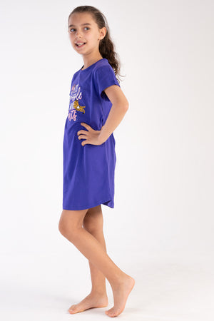 Kids' Girl Big Age Royal Blue Tunic
