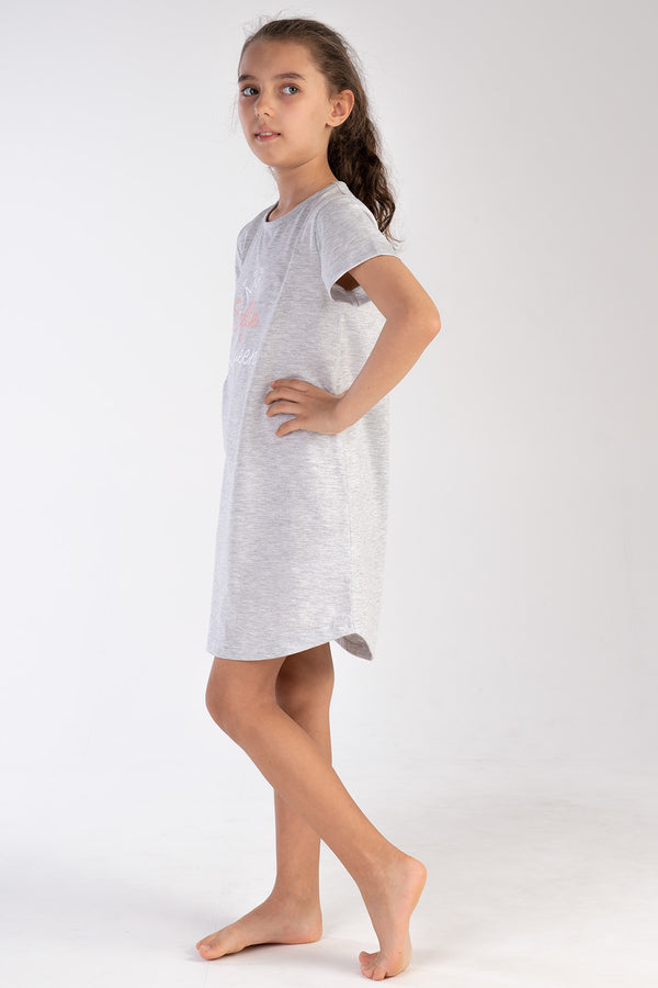 KIZ COCUK KISA KOL KUCUK YAS (3/4 - 9/10) TUNIK 212582 - Vienetta1.GrupG0 MELANJ