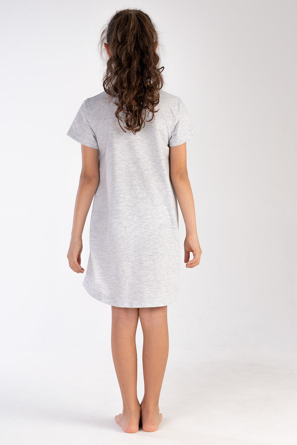 KIZ COCUK KISA KOL KUCUK YAS (3/4 - 9/10) TUNIK 212582 - Vienetta1.GrupG0 MELANJ