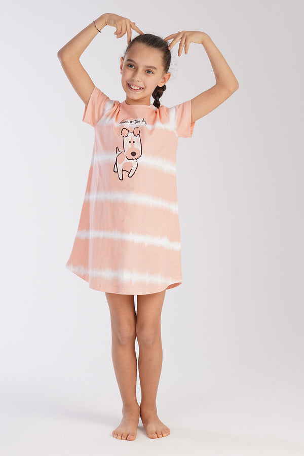 KIZ COCUK KISA KOL KUCUK YAS (3/4 - 9/10) TUNIK 212656 - Vienetta1.GrupPINK - BEYAZ