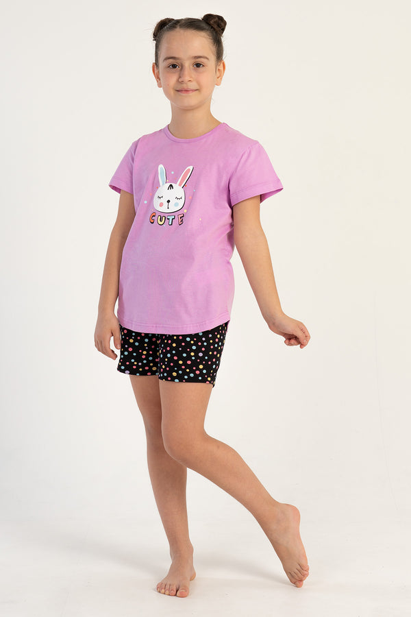 KIZ COCUK KISA KOL KUCUK YAS (3/4 - 9/10) SORT TAKIM 212665 - Vienetta1.Grup16 - 3521TCX