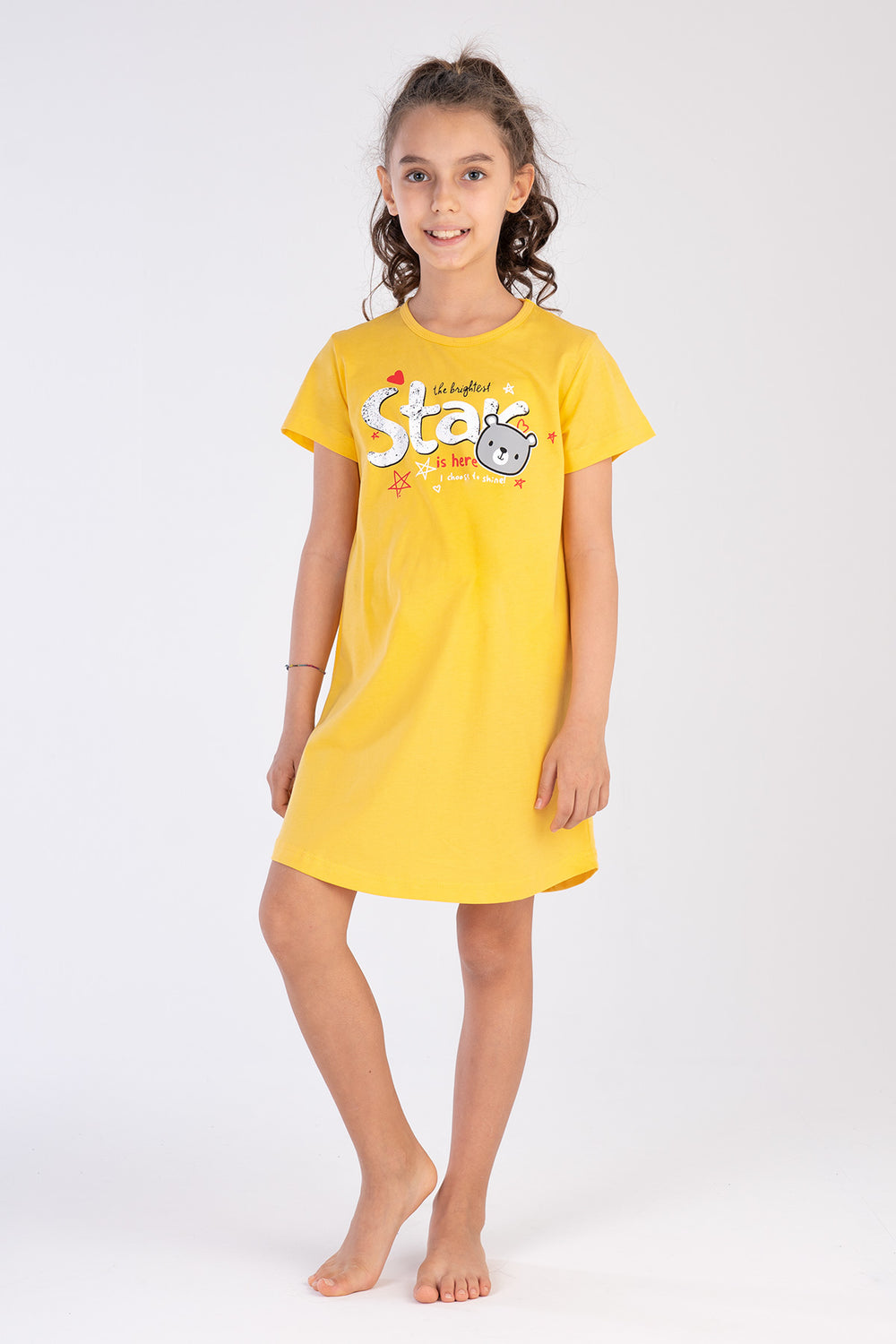 Kids' Girl Supreme Star O Neck Tunic