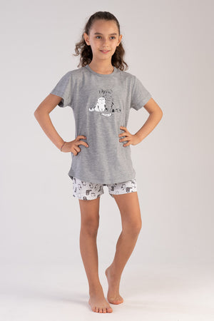 KIZ COCUK KISA KOL BUYUK YAS (9/10 - 15/16) SORT TAKIM 212689 - Vienetta1.GrupG2 MELANJ