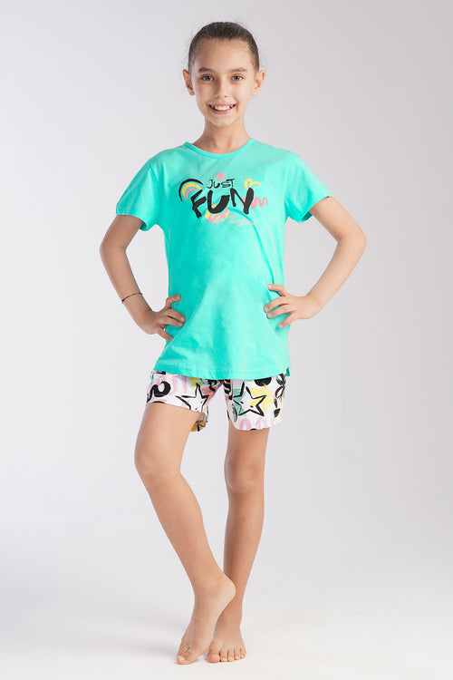 KIZ COCUK KISA KOL KUCUK YAS (3/4 - 9/10) SORT TAKIM 212735 - Vienetta1.Grup14 - 5714TCX