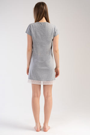 KADIN KISA KOL TUNIK 303001 - Vienetta1.GrupG2 MELANJ