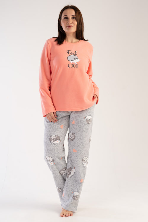 KADIN POLAR XXL UZUN KOL PIJAMA TAKIM 303041 - Vienetta1.GrupSEFTALI