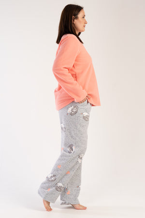 KADIN POLAR XXL UZUN KOL PIJAMA TAKIM 303041 - Vienetta1.GrupSEFTALI